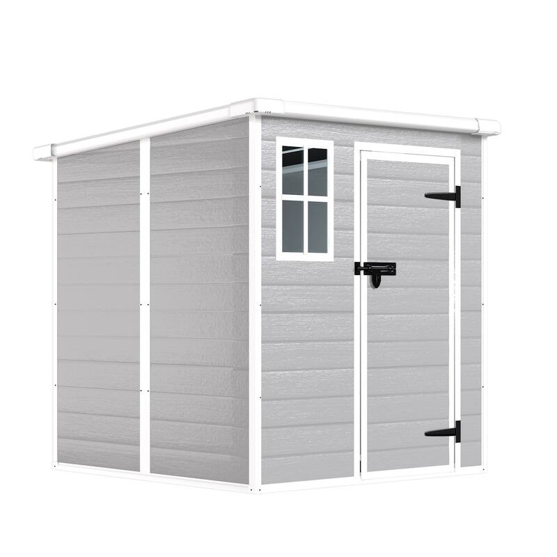Waterproof Outdoor Storage Shed with Window, Lockable Doors and Vents