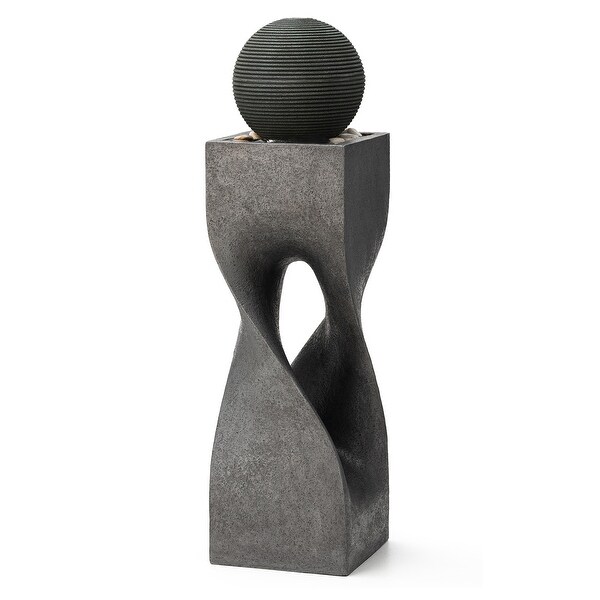 Glitzhome Modern Geometric Oversized Pedestal Sphere