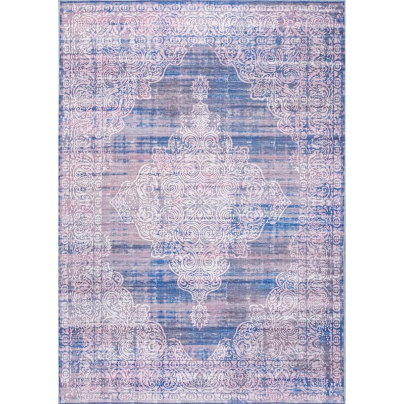 JONATHAN Y Asa Bohemian Medallion Machine Washable Area Rug