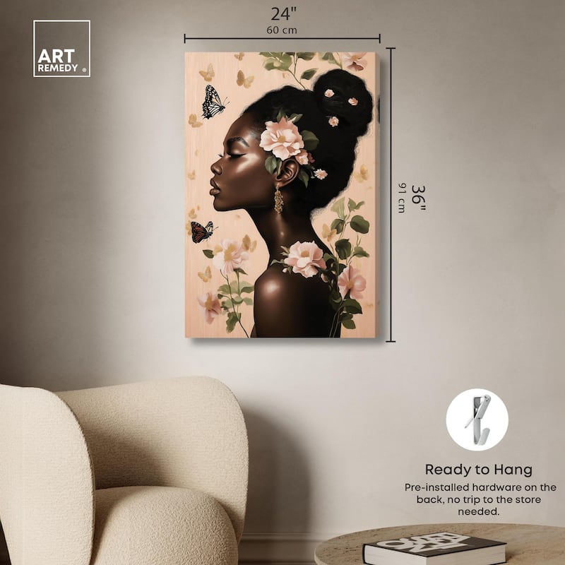 Apricot Whisper Canvas by Art Remedy, Gallery Wrapped