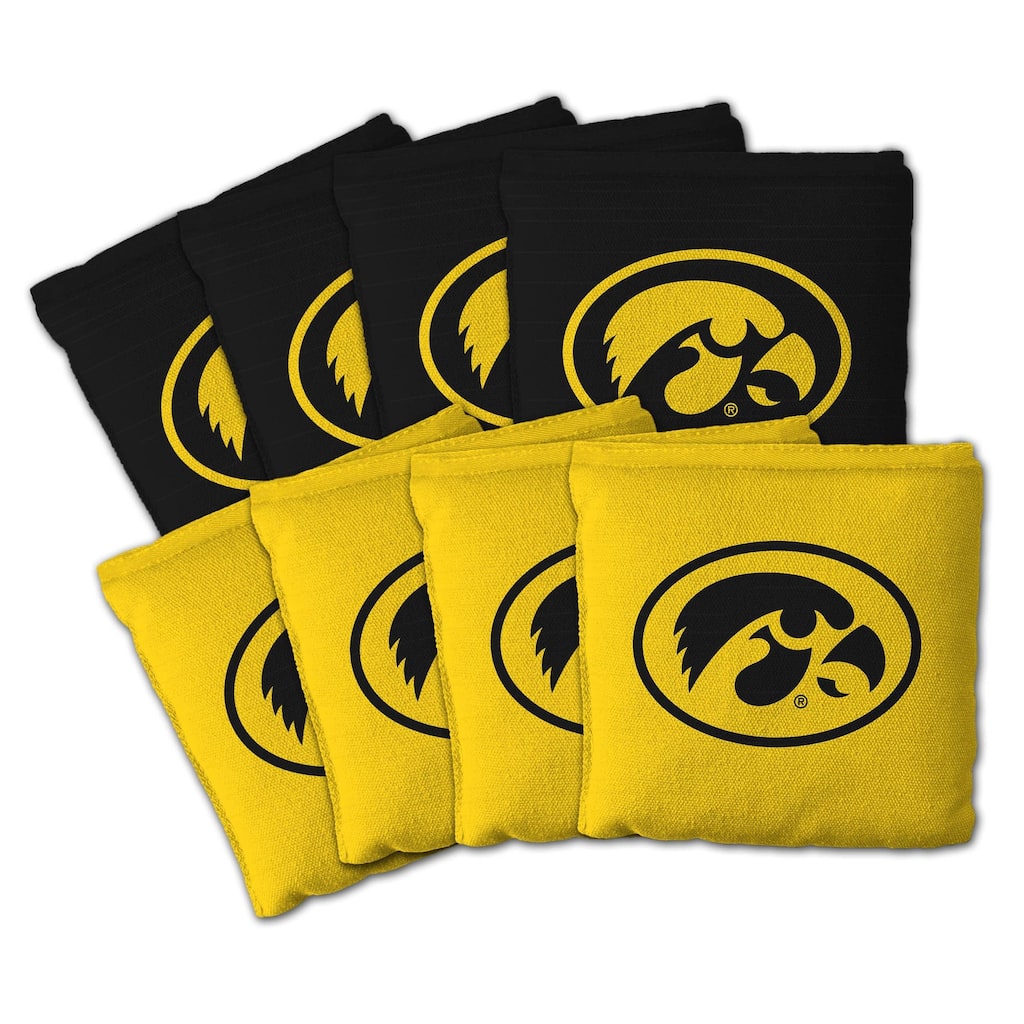 Iowa Hawkeyes NCAA Dual Sided Pro Stop & Slide Cornhole Bags