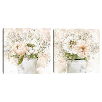 Charming Bouquet 1, Charming Bouquet 2 by Carol Robinson Canvas Art Prints
