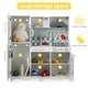 preview thumbnail 6 of 4, Kids Kitchen Playset with Cooking Stove Oven Sink Microwave Blackboard