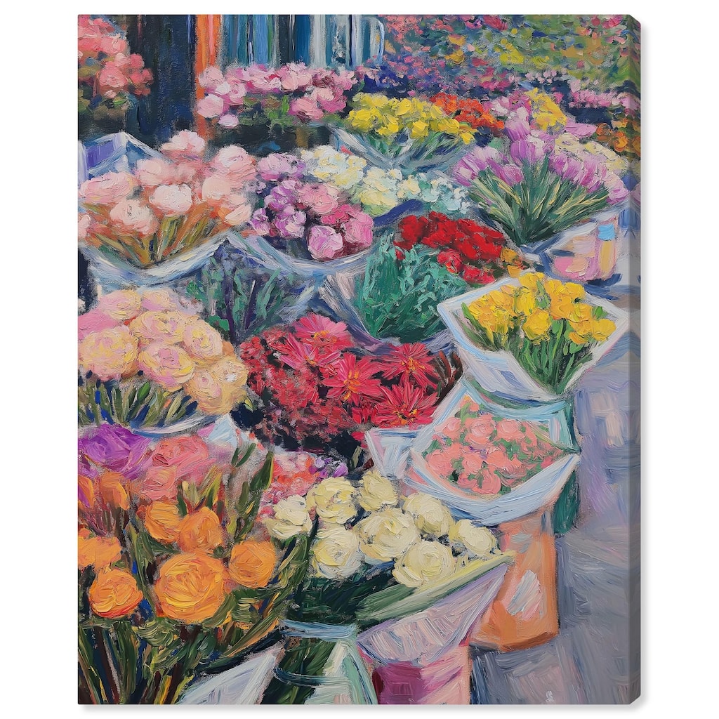 Market Blooms I Canvas by Art Remedy, Gallery Wrapped