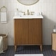 preview thumbnail 19 of 174, Gabi Bathroom Vanity with White Engineered Stone Top 30" - Warm Walnut