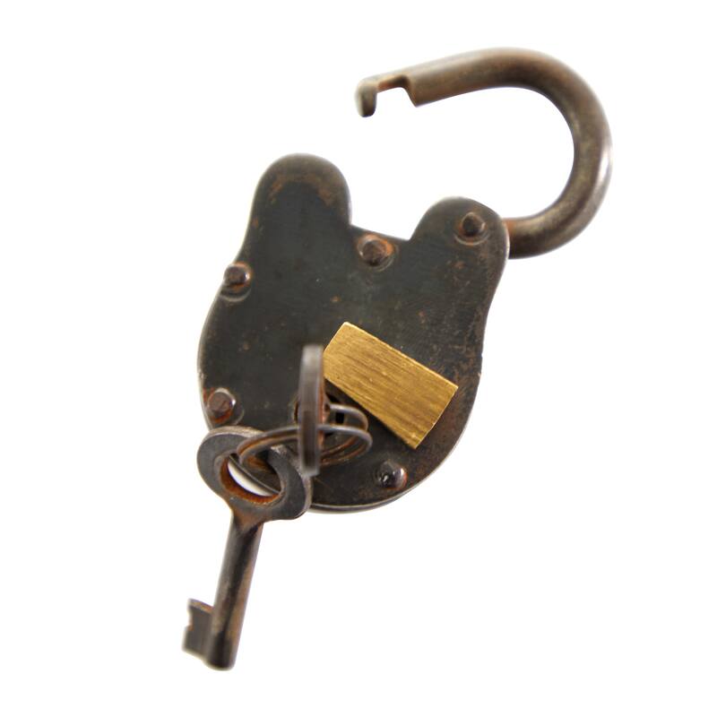 Bronze Metal Lock And Key