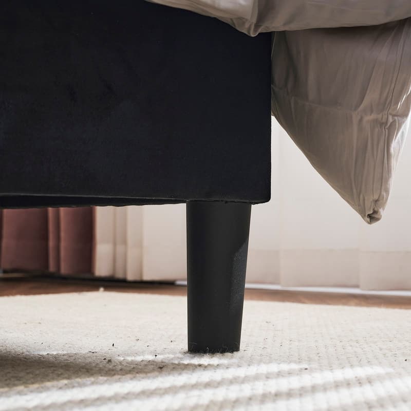 Upholstered Wingback Bed