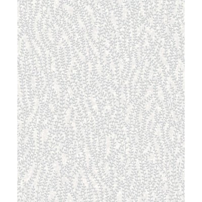 Seabrook Designs Seaweed Beaded Branches Nonwoven Unpasted Wallpaper