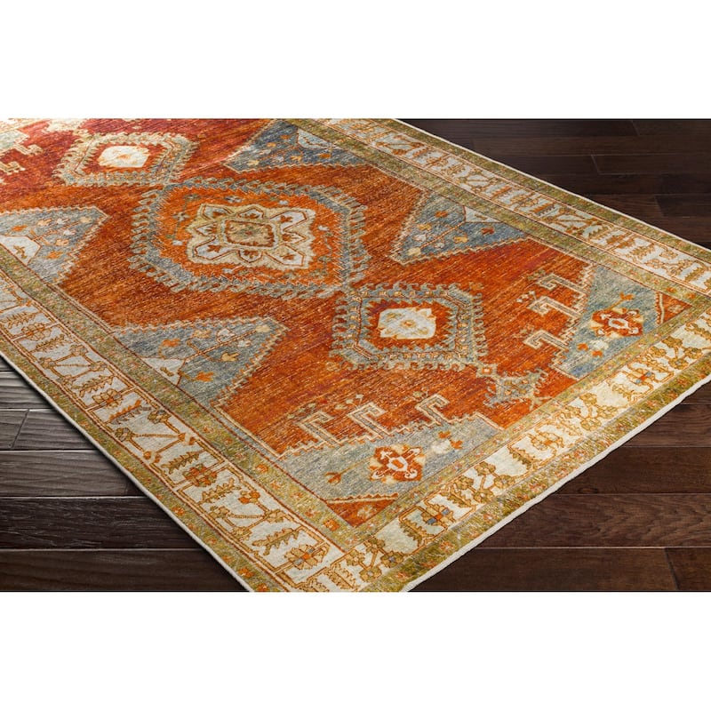Livabliss Lavable Traditional Geometric Washable Area Rug
