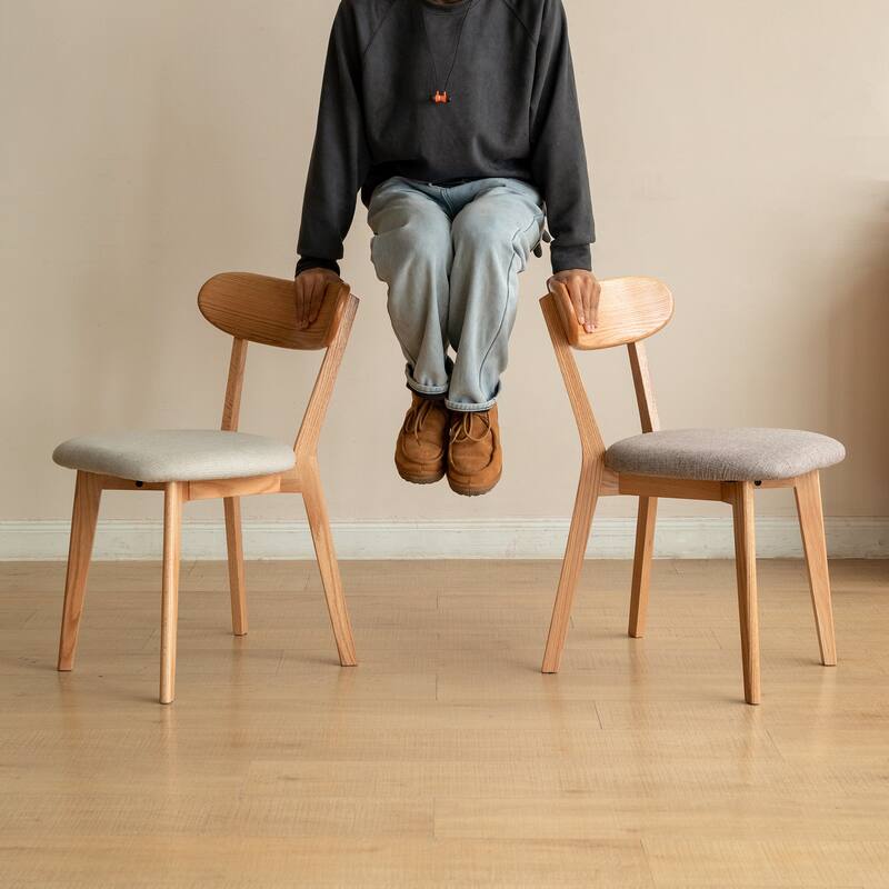 Dining Chair Wooden FAS Grade Oak Natural Wood 100% Dirt-free Wood Chair Solid Chair Table Chair Wooden Living Room Chair