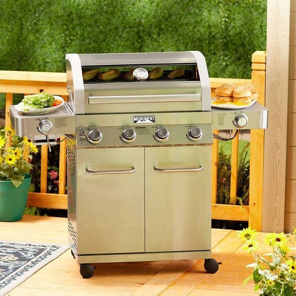 slide 2 of 19, Monument Grills 4 Burner Classic Series
