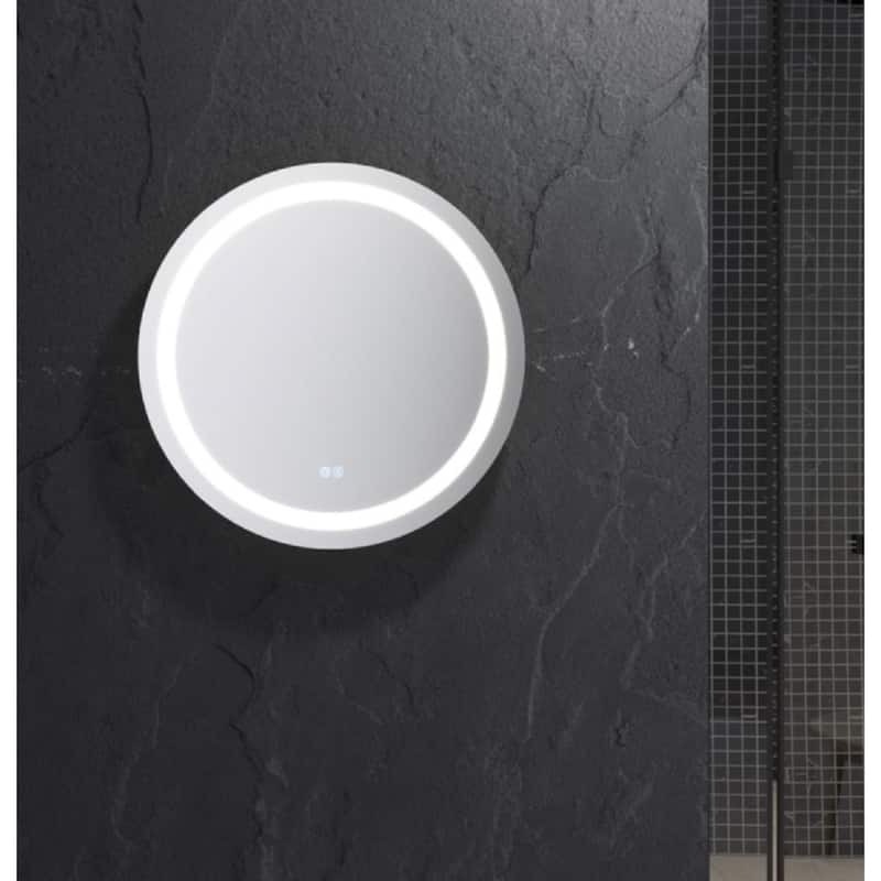 Fresca FMR022424RD Santo 24" Diameter Modern Circular Aluminum