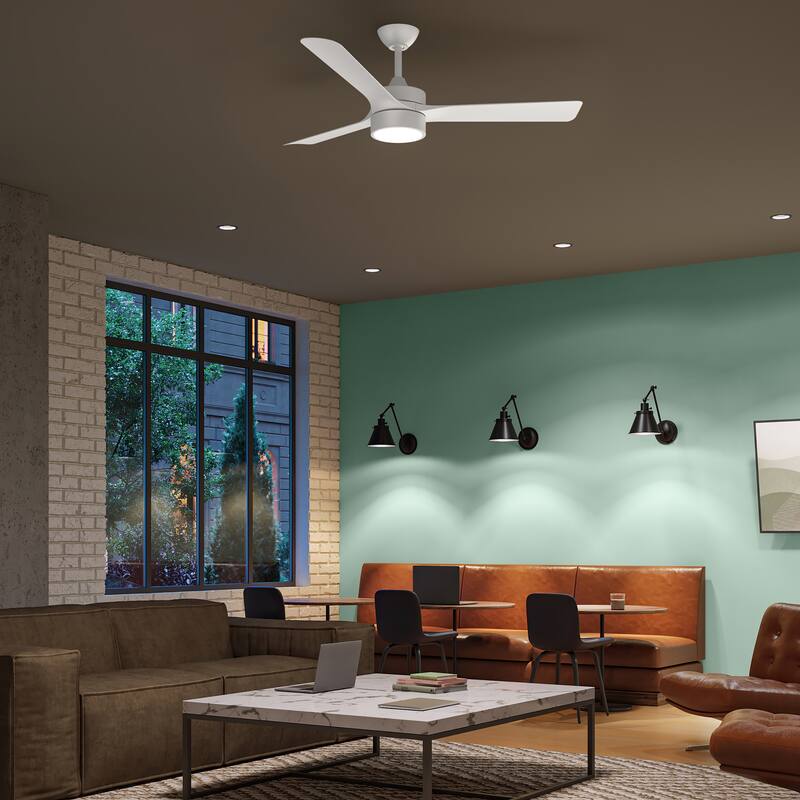 Axion 3-Blade Modern LED Ceiling Fan with Matte Blades