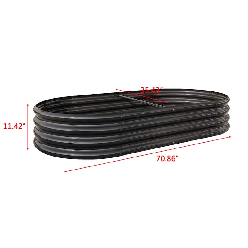 Modern Minimalist Garden Bed with Open Base Design Anti Rust Coating, for Flower Planters Vegetables Outdoor Gardening