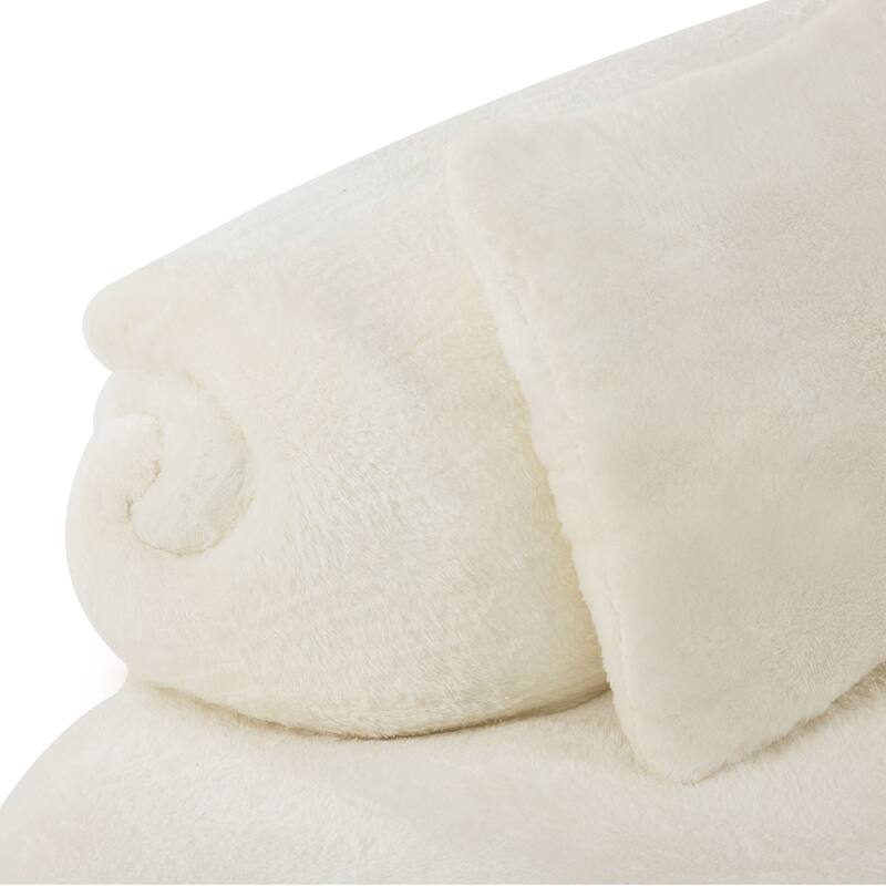 Modern and simple curved flannelette sofa