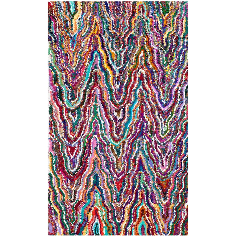 SAFAVIEH Handmade Nantucket Krishna Contemporary Cotton Rug