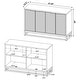 preview thumbnail 13 of 14, Ryatt 4-Door Engineered Wood Accent Cabinet Dark Pine