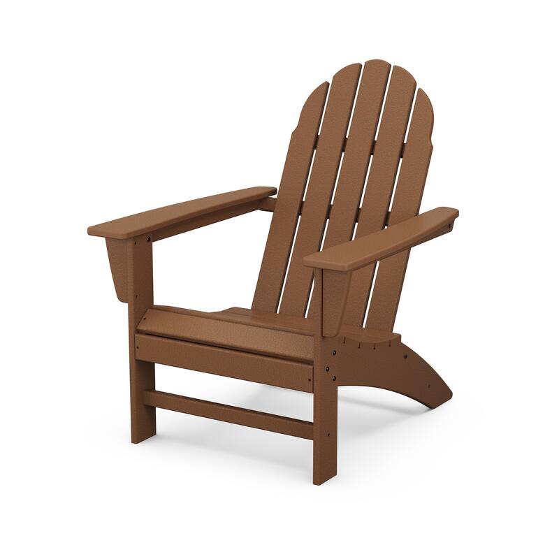 POLYWOOD Vineyard Outdoor Adirondack Chair - Teak