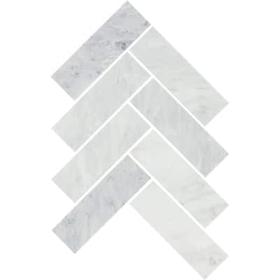 Daltile Gamma 2" x 6" Natural Stone Herringbone Wall and Floor Mosaic Tile (Set of 10)
