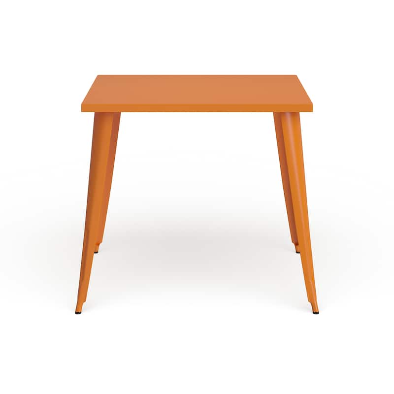 35.5'' Square Metal Indoor-Outdoor Table - 35.5"W x 35.5"D x 29.75"H