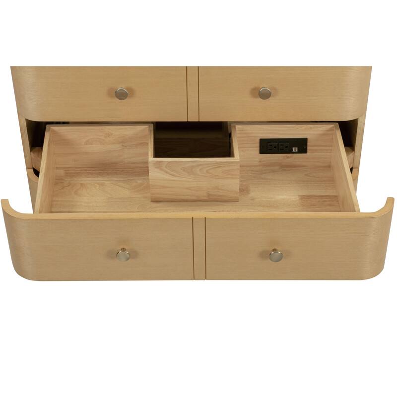 Serena Bathroom Vanity in Light Oak with White Engineered Stone Top