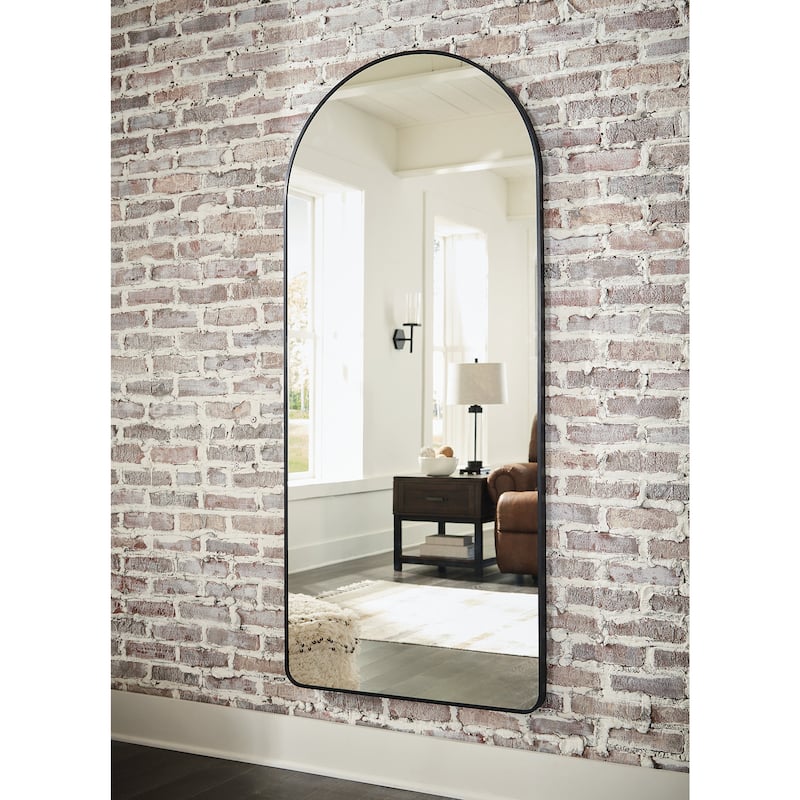 Signature Design by Ashley Sethall Black Floor Mirror - 30"W x 2"D x 68"H