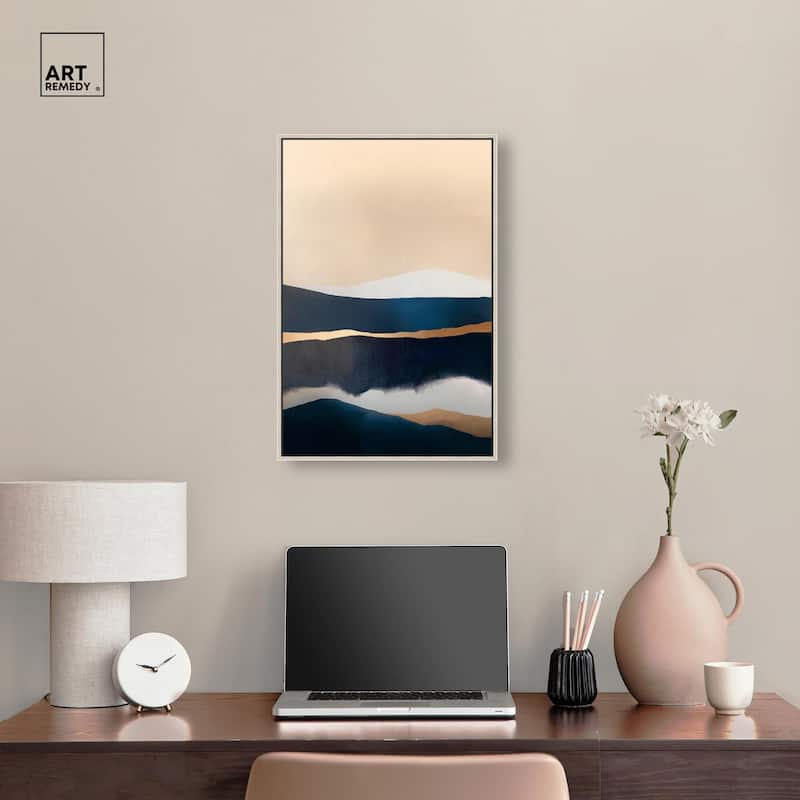 Golden Seam I Canvas by Art Remedy
