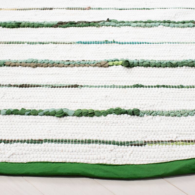 SAFAVIEH Handmade Montauk Satka Modern Stripe Rug