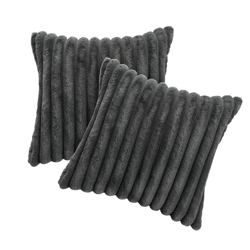 Cotton Flannel Sectional Sofa w/ Adjustable Headrests & Pillows