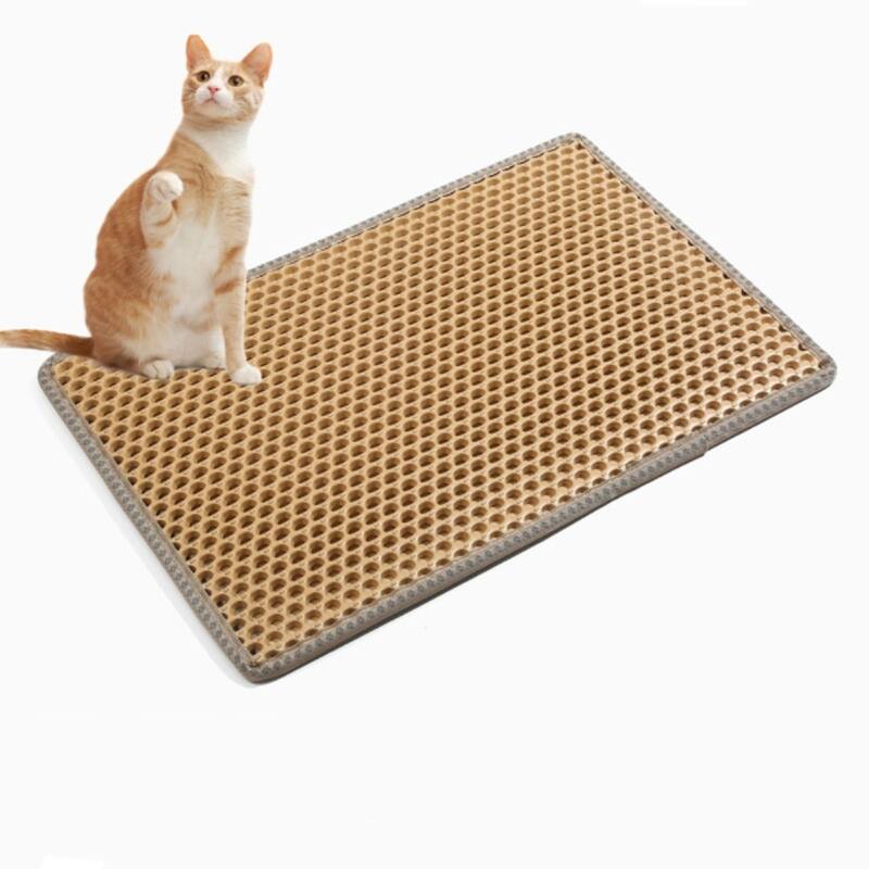 Cat Litter Mat Kitty Litter Trapping Mat Double Layer Mats