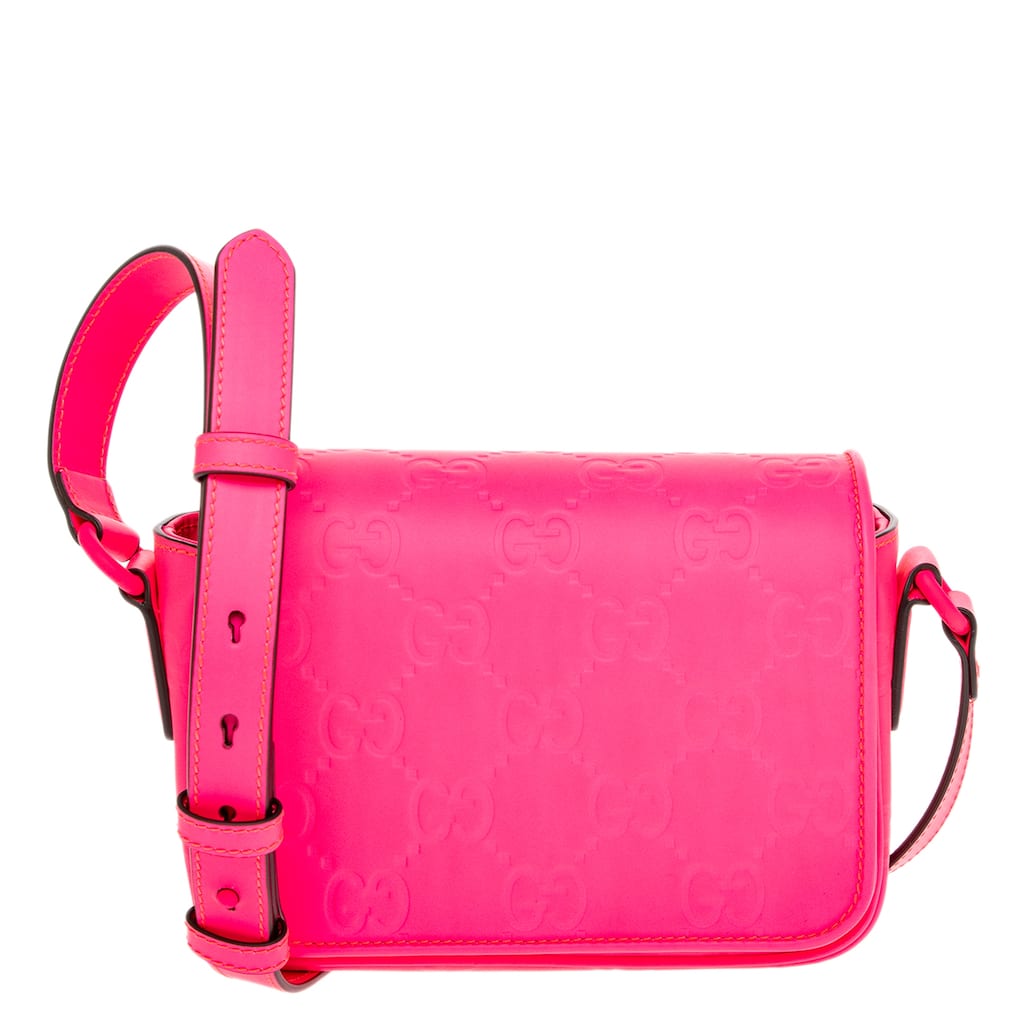 Gucci GG Rubber-Effect Super Mini Bag