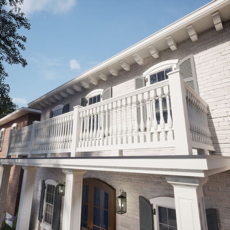 Endurathane 500 Series Winford Baluster, Factory Primed Polyurethane