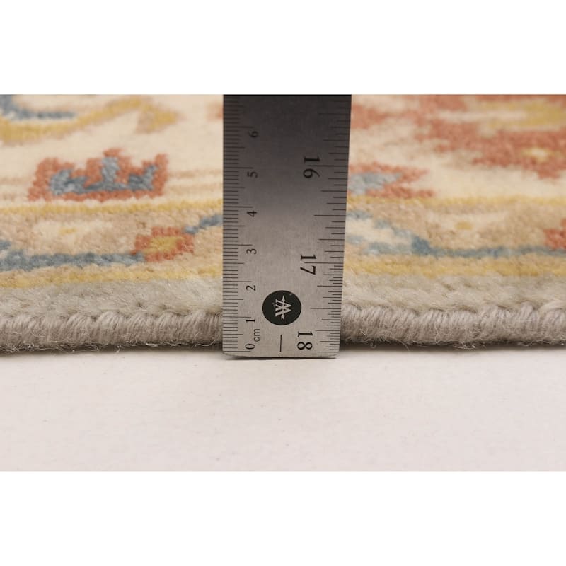 ECARPETGALLERY Hand-knotted Royal Oushak Grey Wool Rug - 4'0 x 6'0