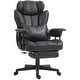 preview thumbnail 1 of 7, Executive Office Chair Tall Office Chair with Footrest Lumbar Support, Recline Function and Wide Seat, for Home Office Black