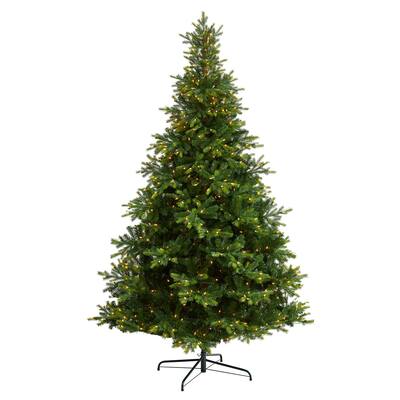 9ft. Spruce Artificial Christmas Tree with 750 Clear Lights & 1912 Branches - Majestic Seasonal Holiday X-Mas Tree