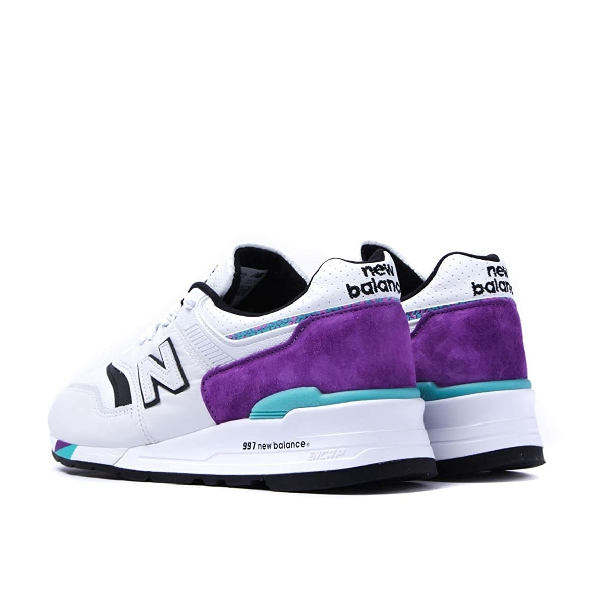 New Balance 997 Made in The USA White & Purple Trainers New Balance 997 Made in The USA White & Purple Trainers