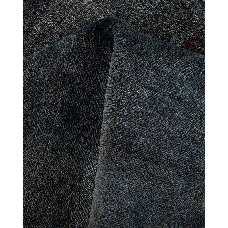 Contemporary Overdyed Wool Hand Knotted Area Rug - 6' 2" x 9' 2"