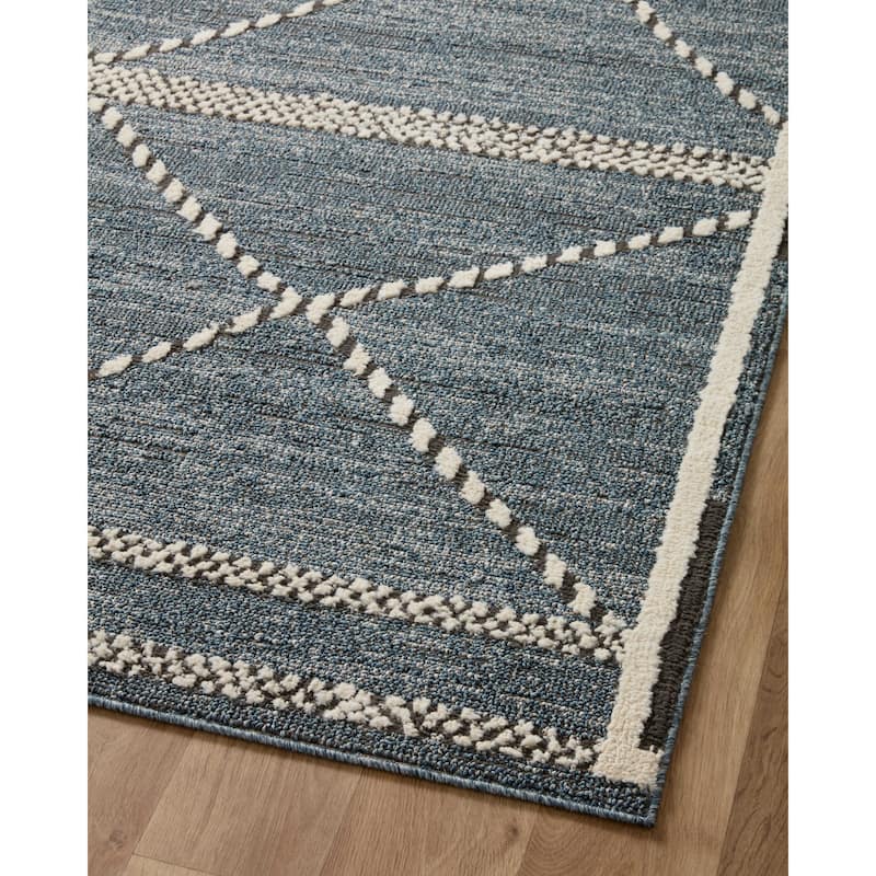 Alexander Home Vive Modern Geometric High-Low Area Rug