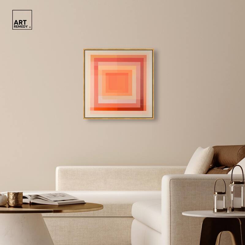 Minimal Color Blocks III Canvas by Art Remedy