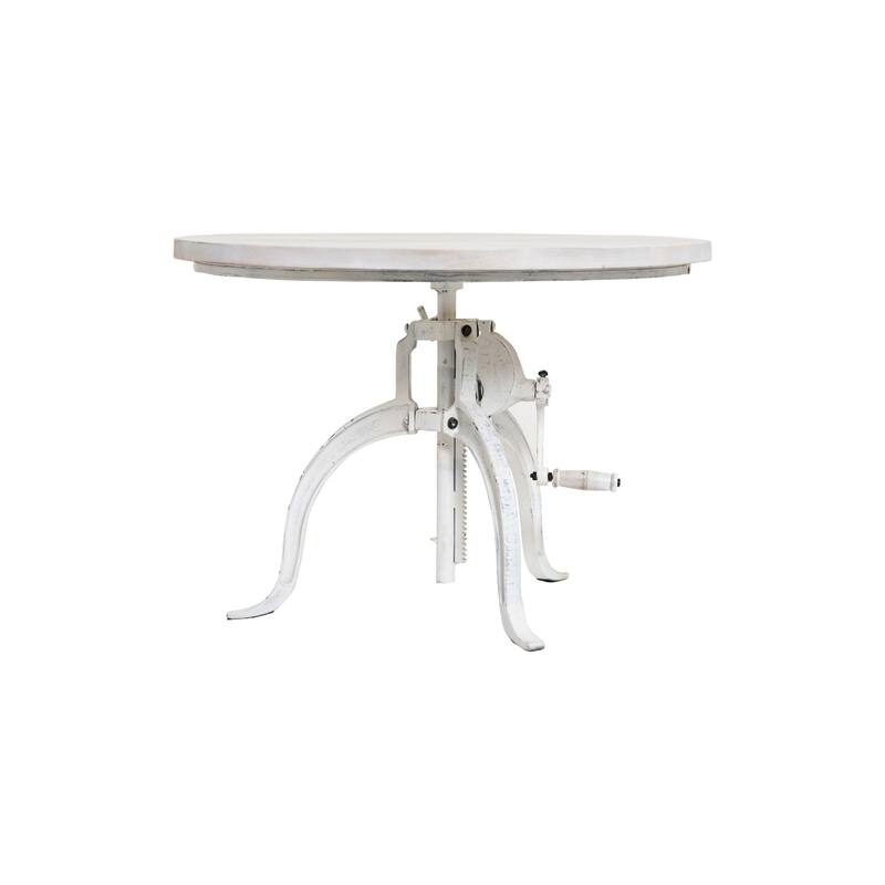 Country Rustic Adjustable Coffee Table - 28" - White