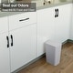 preview thumbnail 4 of 40, 2.6 Gallon Slim Plastic Trash Can with Press Top Lid