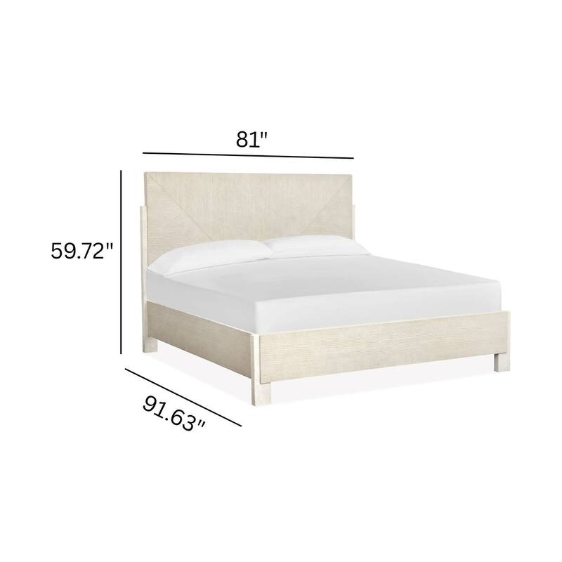 Magnussen Home Lorelei Misty Cloud Panel Bed