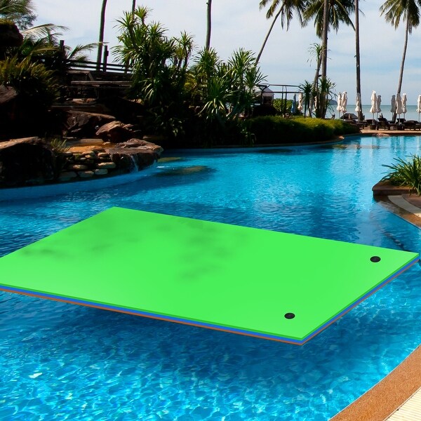 Moasis 12' X 6' Lily Pad Floating Mat Water Mat Inflatable Rafts