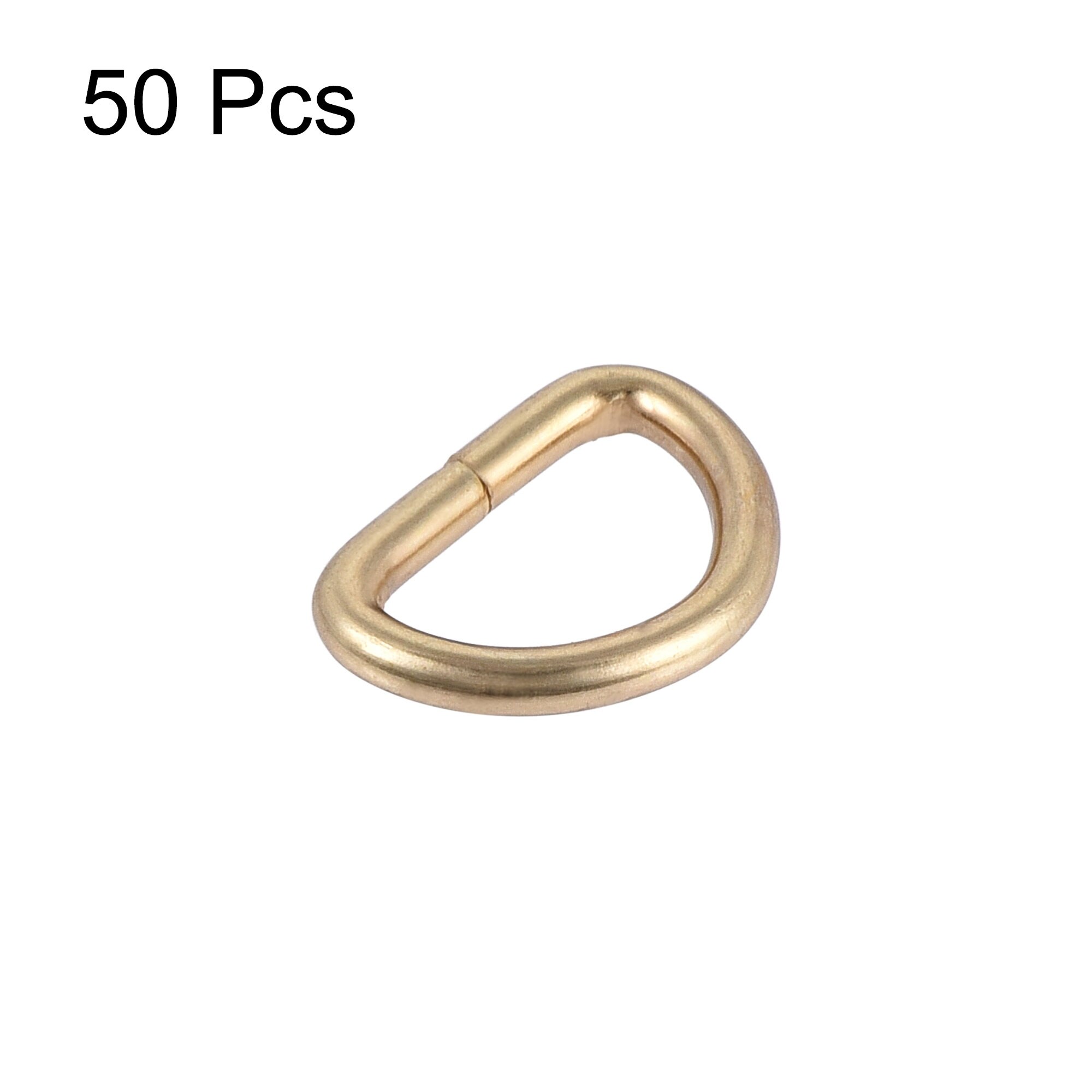 Metal D Ring 0.39/" D-Rings Buckle for Hardware DIY Gold Tone 50pcs 10mm