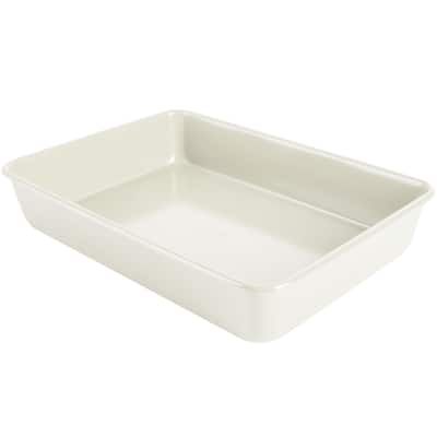Martha Stewart Everyday Color Bake 13 Inch Carbon Steel Rectangle Baking Pan in Linen