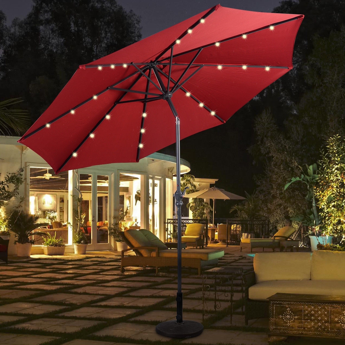 patio umbrella lights