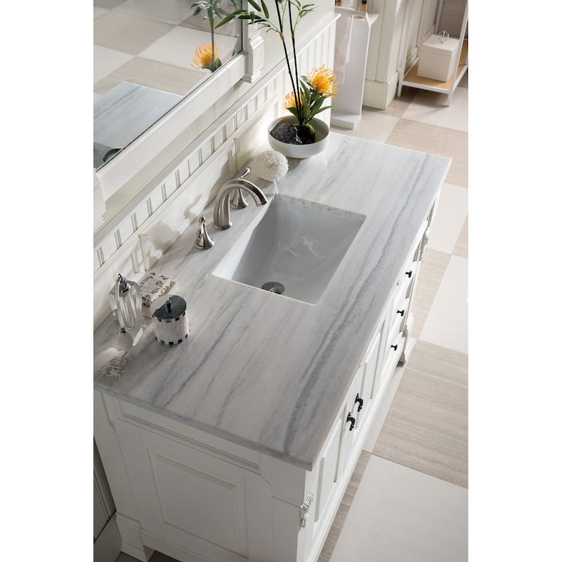 James Martin Vanities Brookfield 48" Single Vanity, Bright White