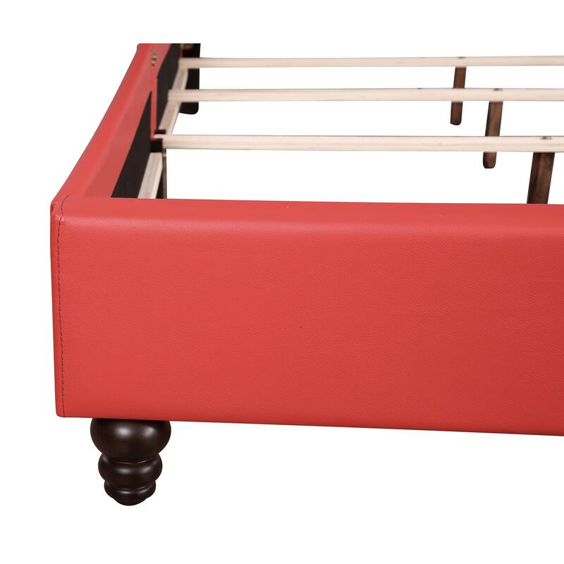 Julie Tufted Upholstered Low Profile King Panel Bed