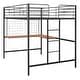 preview thumbnail 17 of 18, Modern Style Loft Bed with Built-in Ladder, Desk and Grid, Space-saving, Full Size