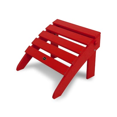POLYWOOD Classic Outdoor Adirondack Chair Folding Ottoman